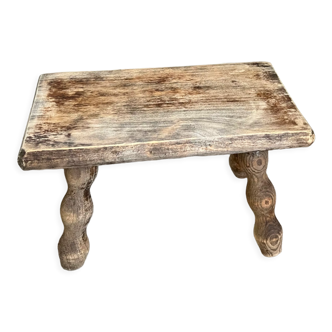 Wooden stool bench
