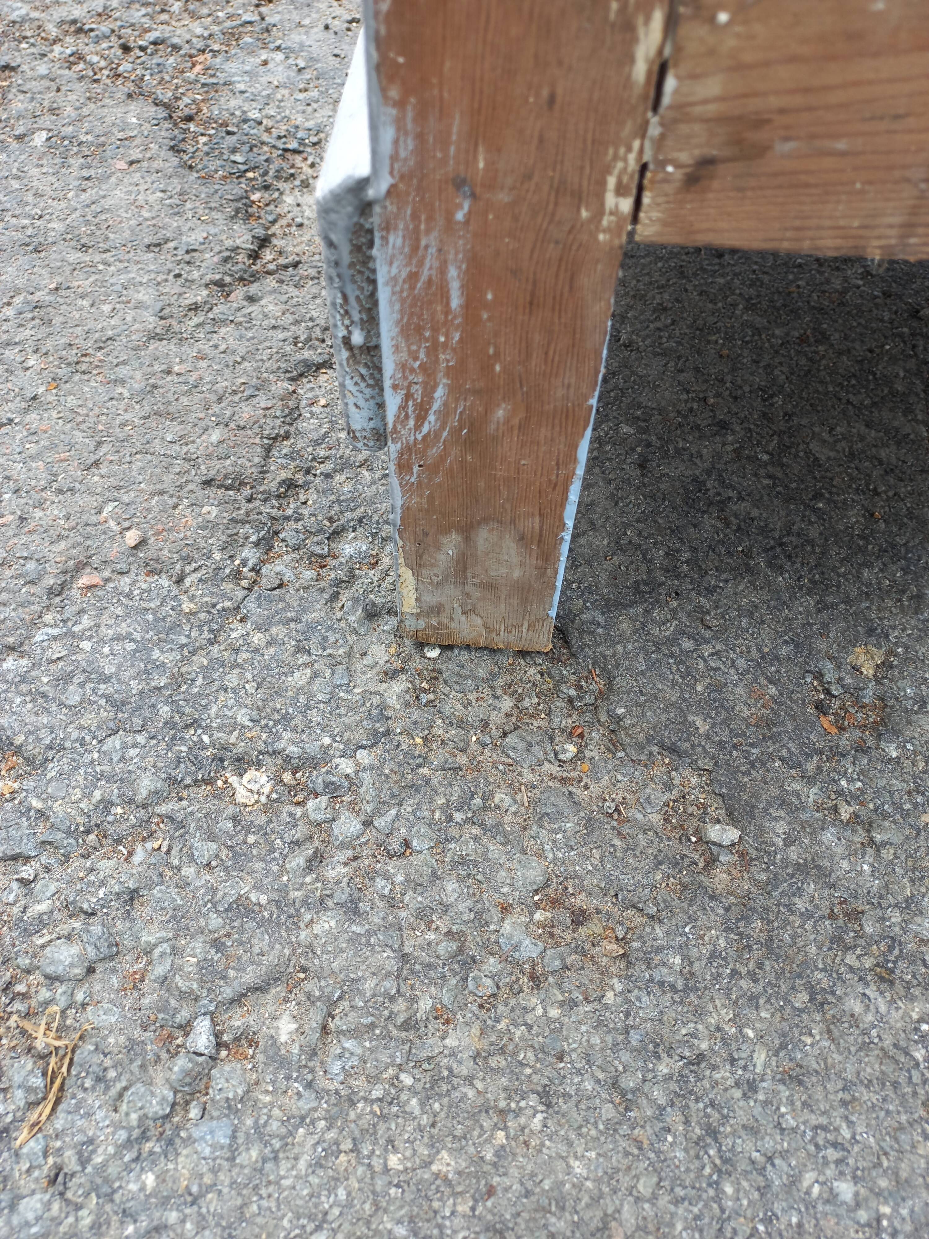 Parisian buffet old gray patina 2 doors 2 drawers