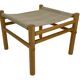 Vintage Safari Ottoman Footstool 70s design