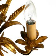 Original 1970s floral table lamp by Hans Kögl in the shape of a wheat sheaf