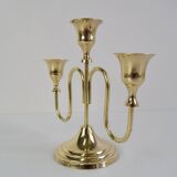 Vintage Brass Candlestick, Czechoslovakia, 1960's.