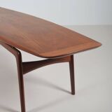 Danish 'Surfboard' coffee table by Arne Hovmand Olsen for Mogens Kold, 1950