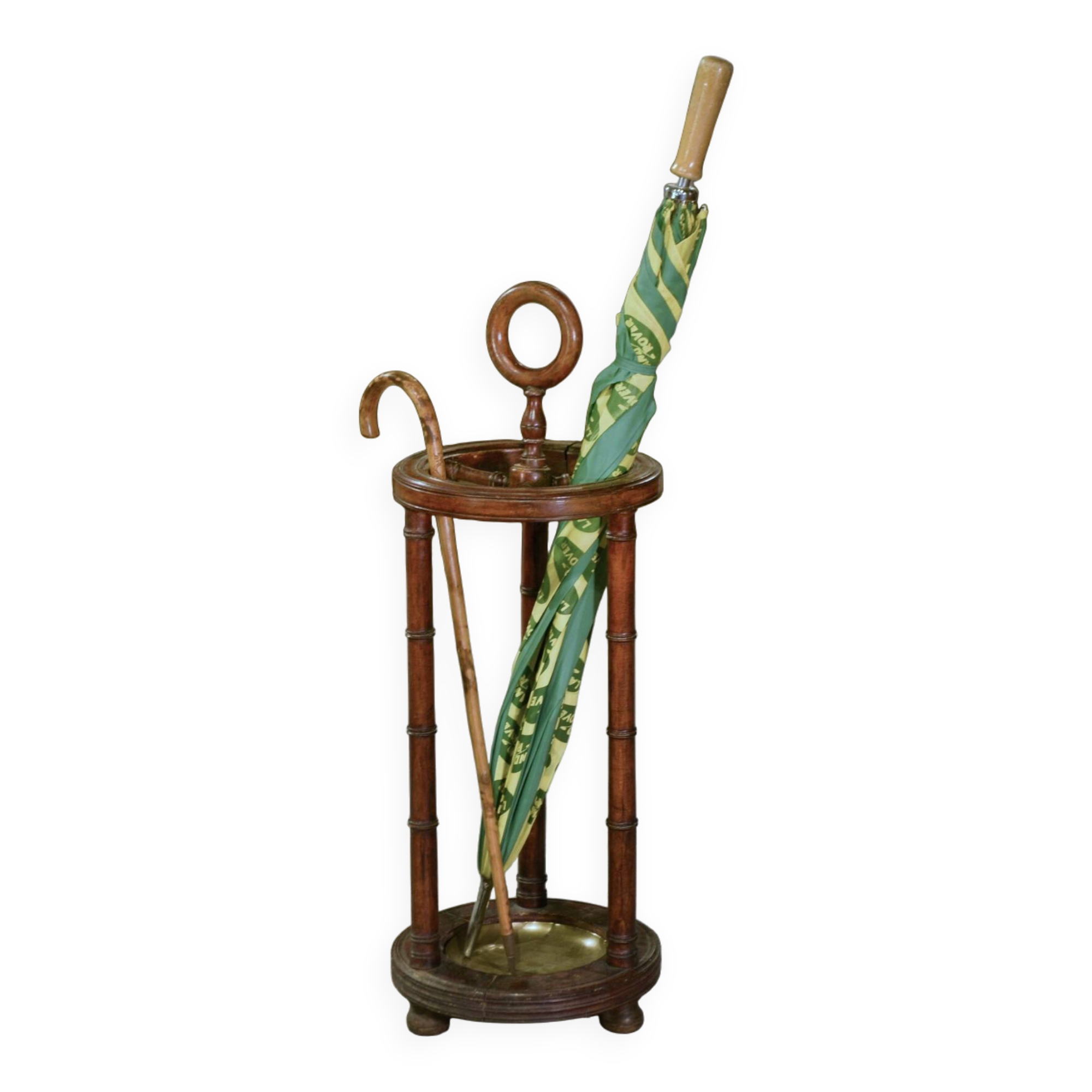 Beech umbrella stands imitating bamboo from the 1930s.