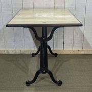 Bistro table - modern work, cast iron base
