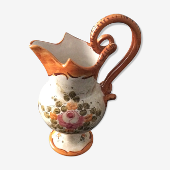 Pichet vase rococo en céramique