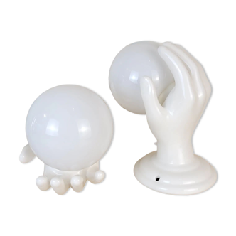 Pair of vintage hand sconces