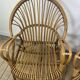 Fauteuils (la paire) vintage 1960 en rotin et bambou