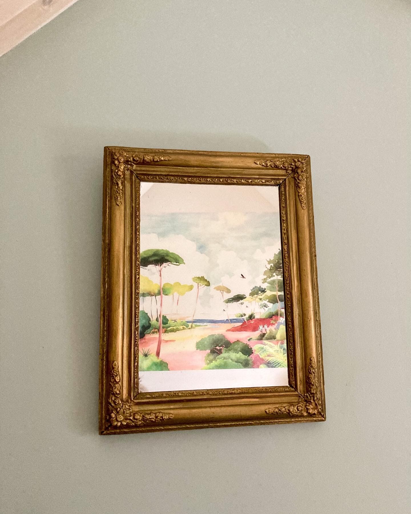 Miroir doré ancien 47x57cm