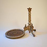 Victorian Marquetry Round Side Table, 1870s