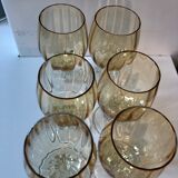Lot de 6 verres à pied