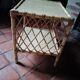 Table basse en bois rotin bambou