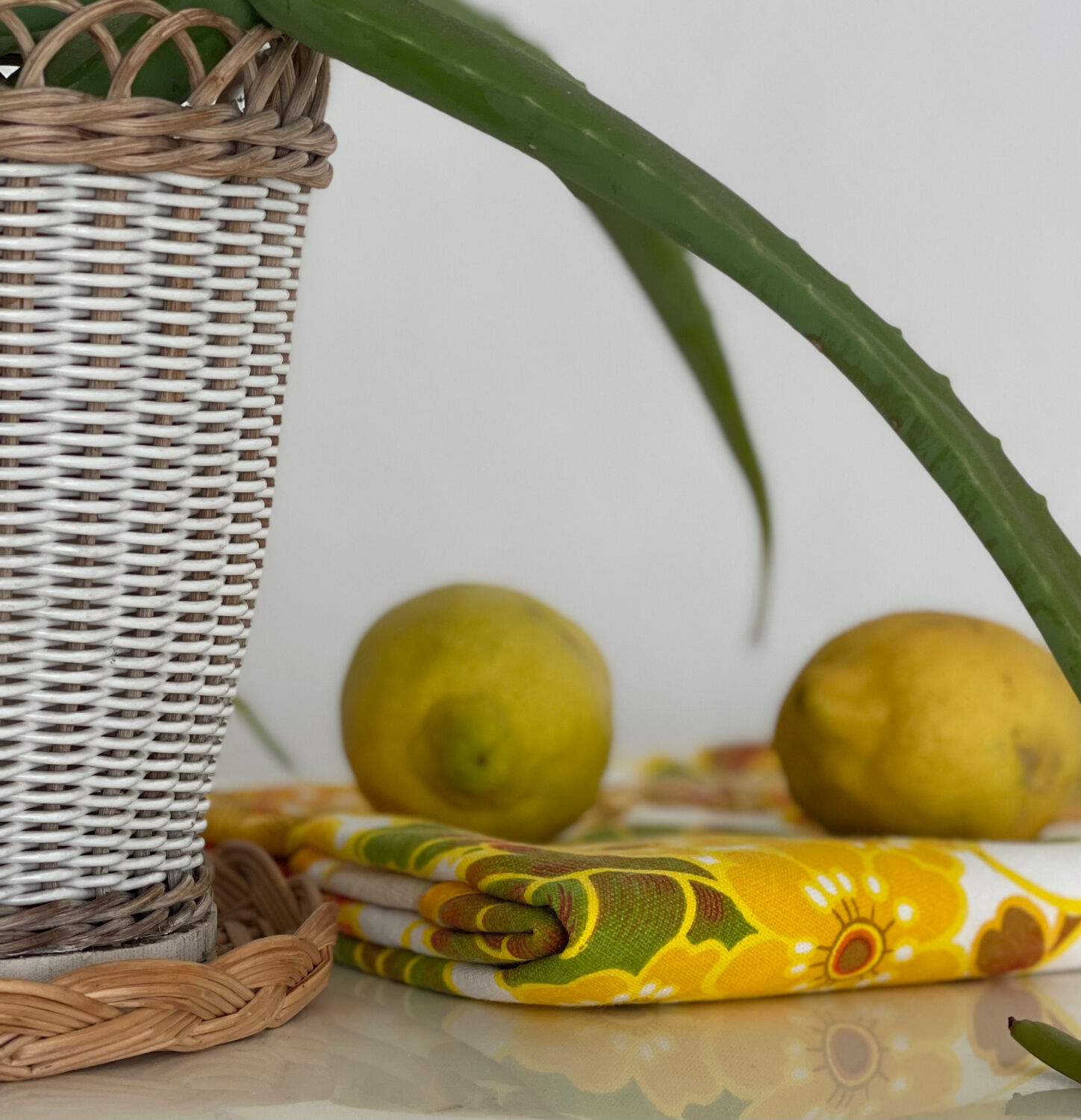 Nappe ronde vintage 1970