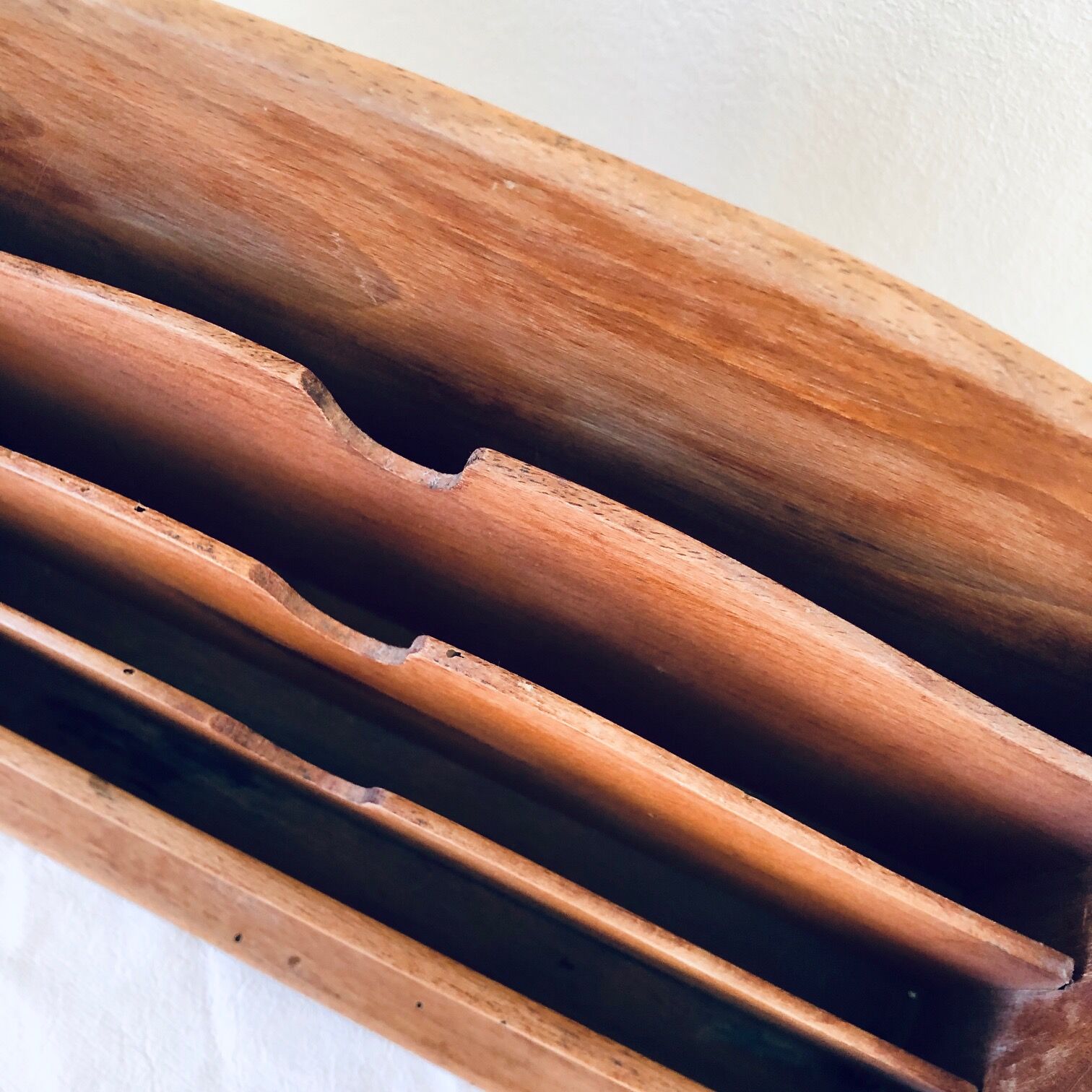 Old wooden mail door