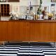 Teak veneer sideboard 80's