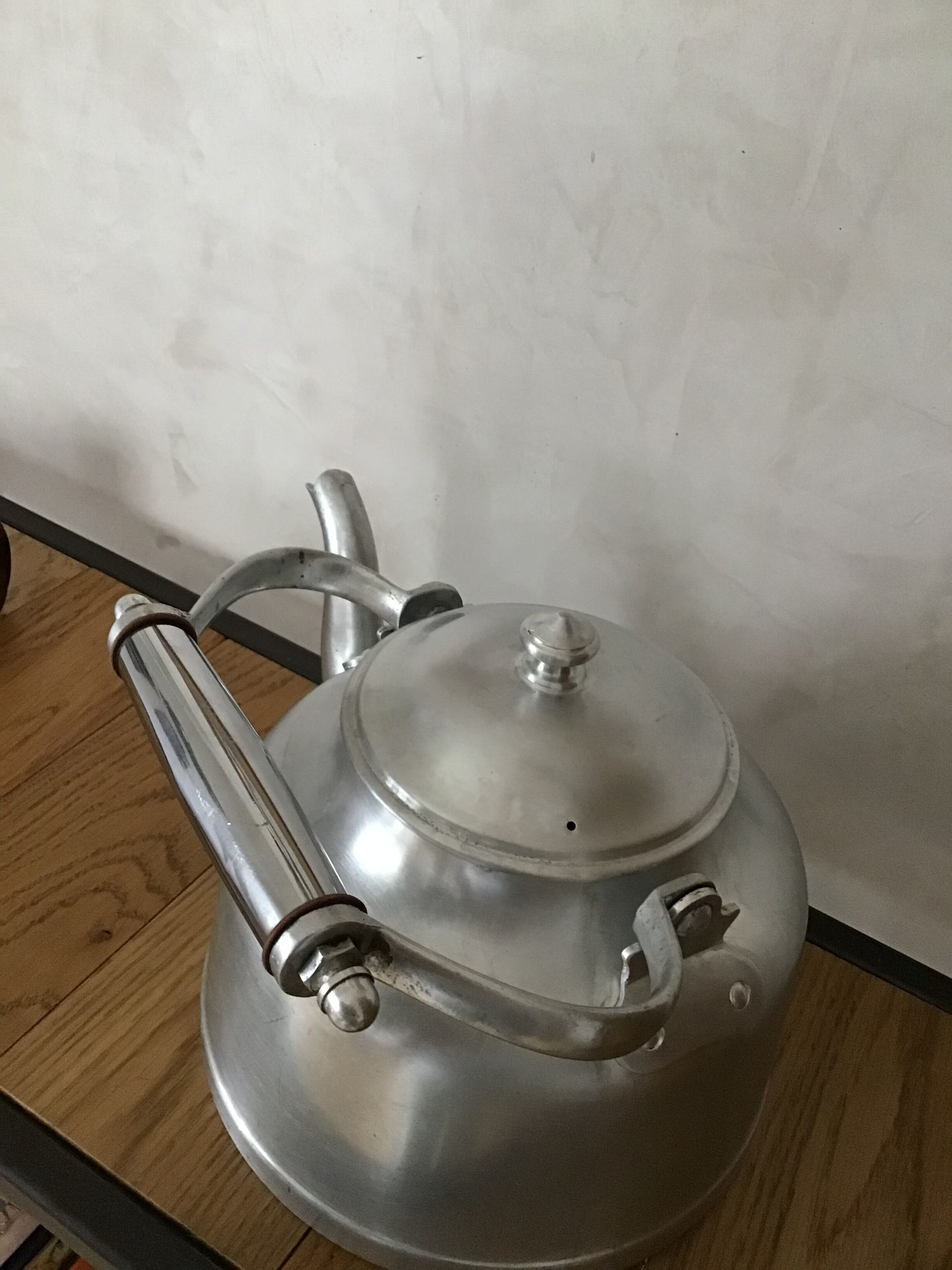 Vintage aluminum kettle