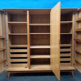 Vintage compass foot cabinet