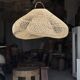 Suspension or rattan lampshade in the shape of a cloud or flattened bubble D60 H35