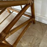 Bamboo and wicker shelf