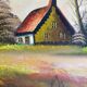 Oil painting on canvas mill 102x57cm