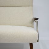 Canapé Danemark années 1960 bouclé beige