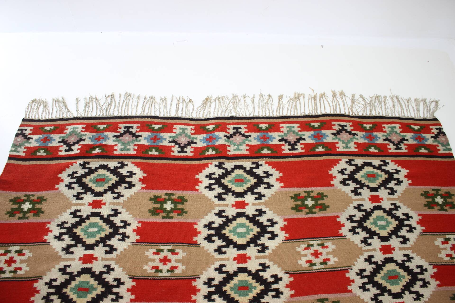 1940s Wool Rug/Carpet, Czechoslovakia