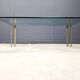 Peter Ghyczy T24 Pioneer Glass and Cast Brass rectangular Coffee