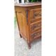 19th Century Walnut and Brass Commode, 3 Drawers