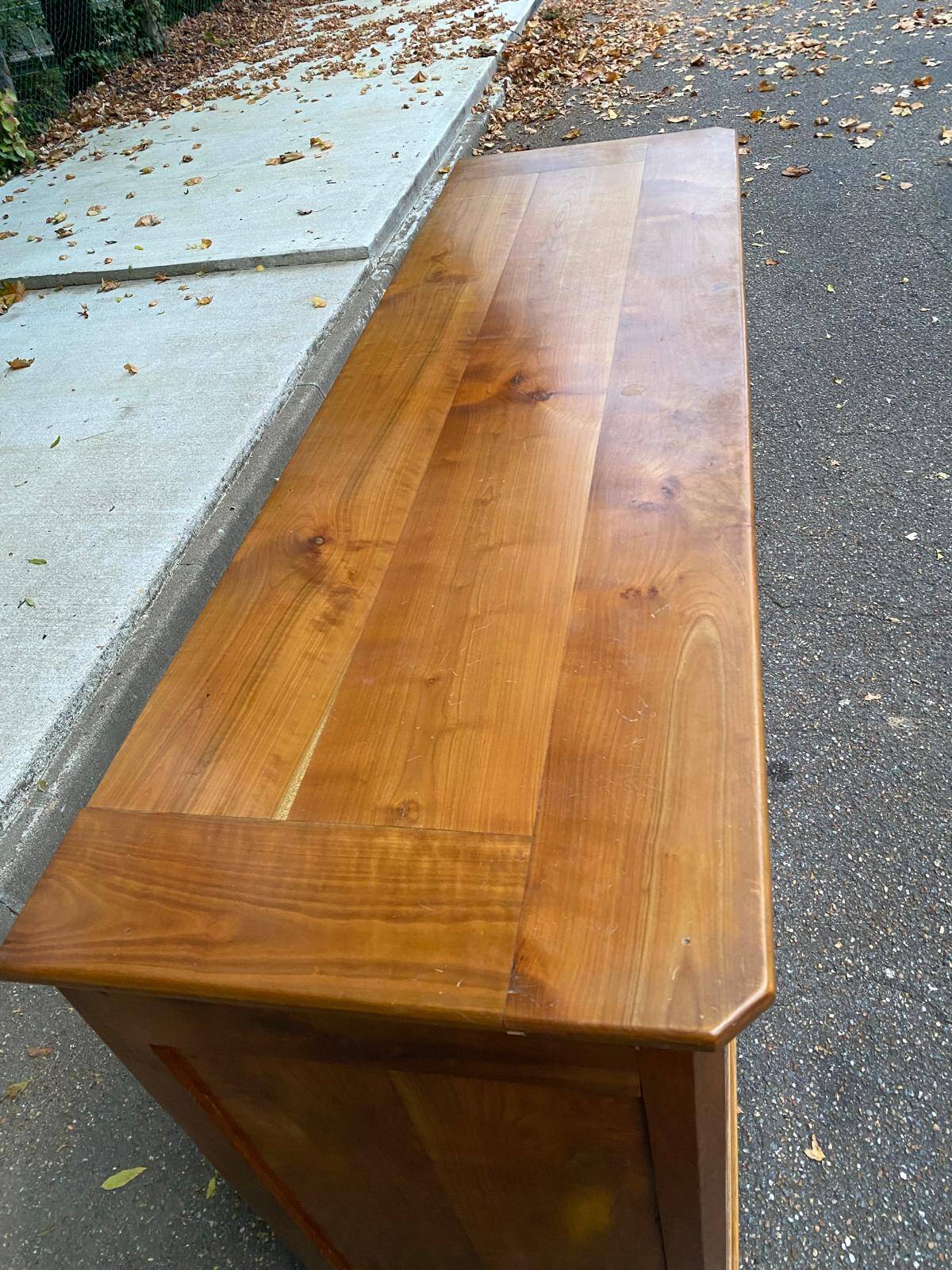 19th century Louis Philippe solid oak sideboard 175cm