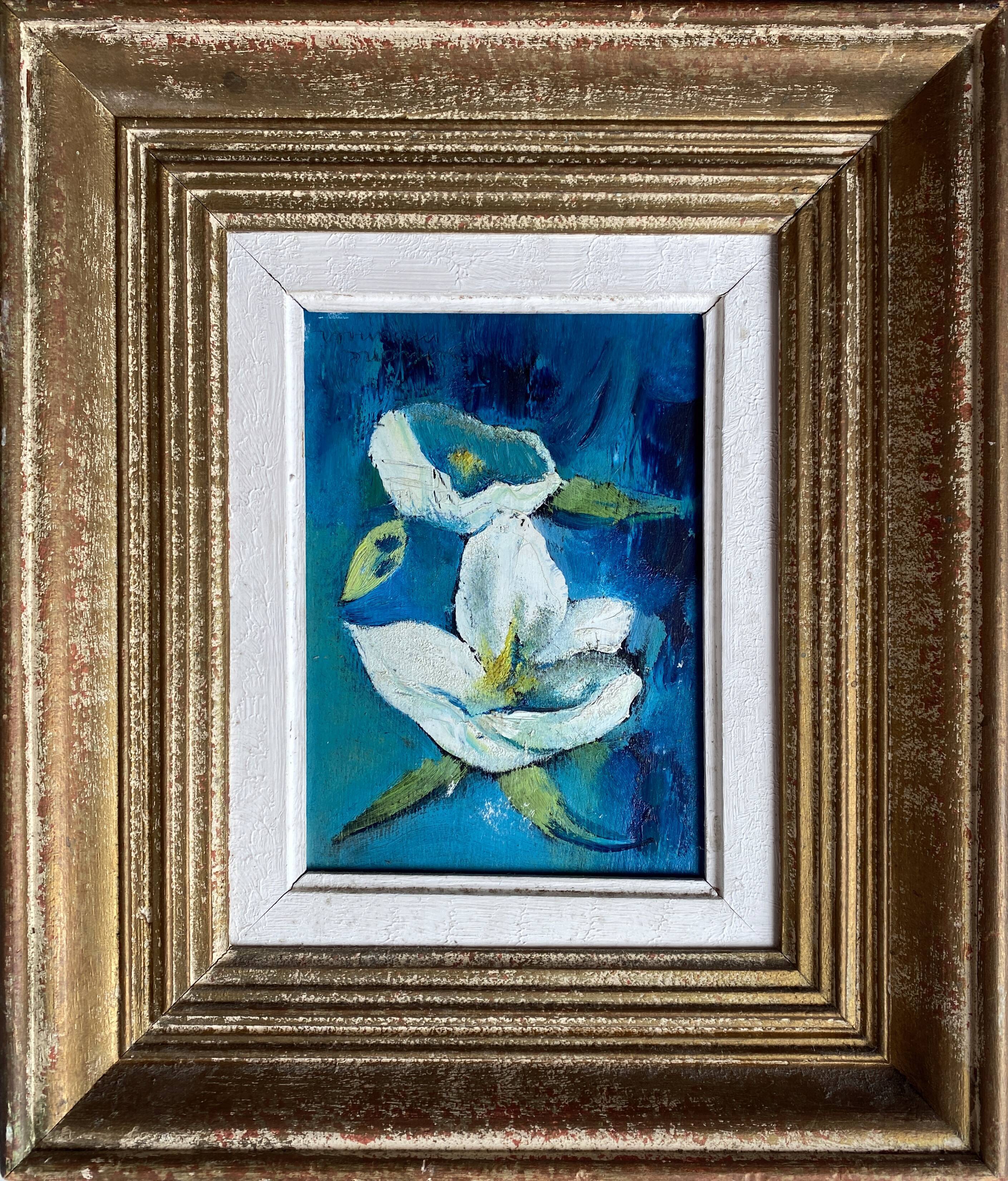 Painting "Floral composition" HST signed Simone Mounier