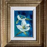 Painting "Floral composition" HST signed Simone Mounier
