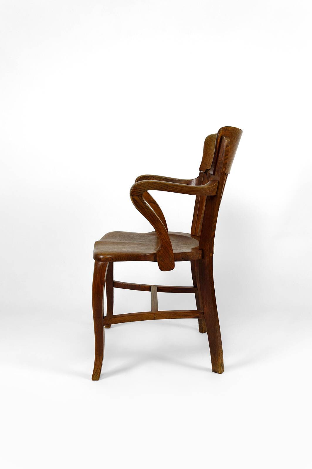 American oak office armchair, USA, circa 1900