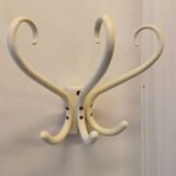 Curved wooden coat hook