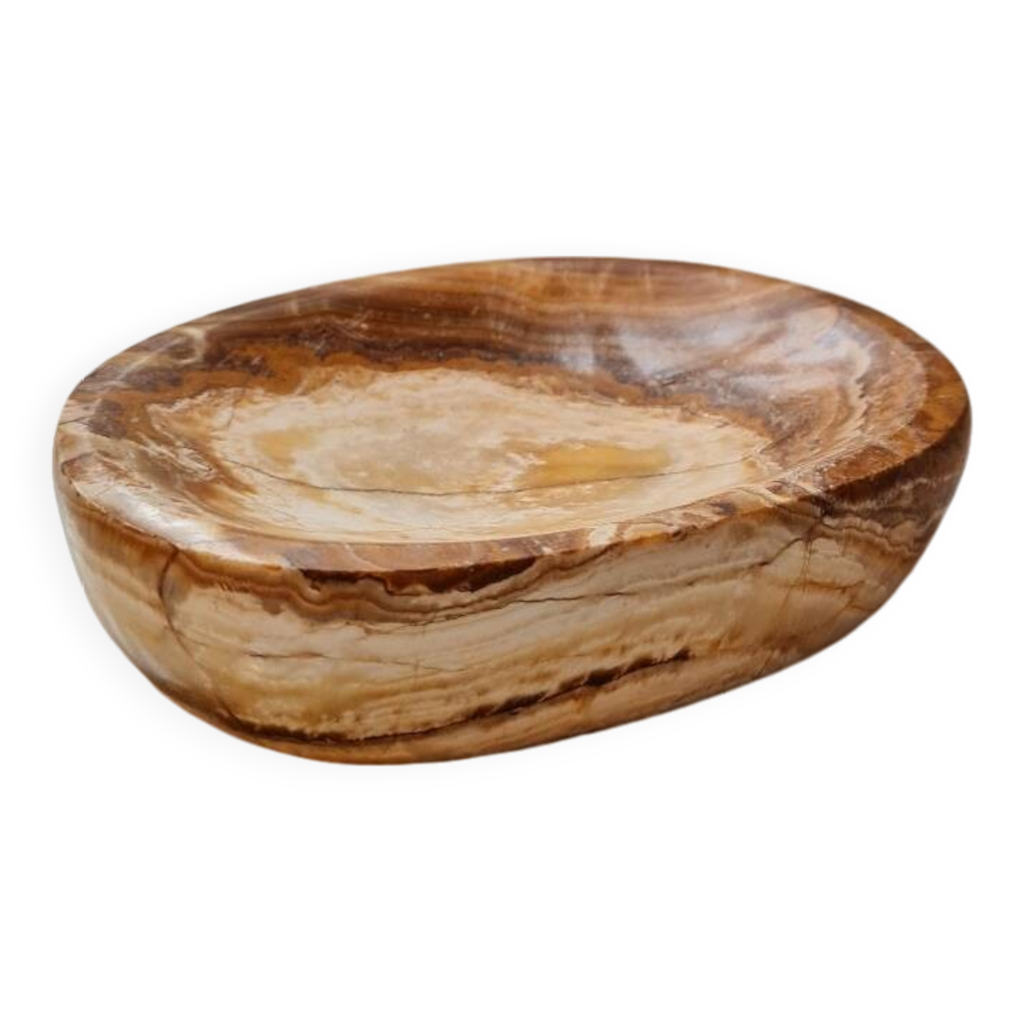 Vintage natural stone pocket emptier