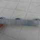 Wall coat rack in chromed metal 3 hooks 50s