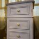 Renovated 19th-century bedside chest.