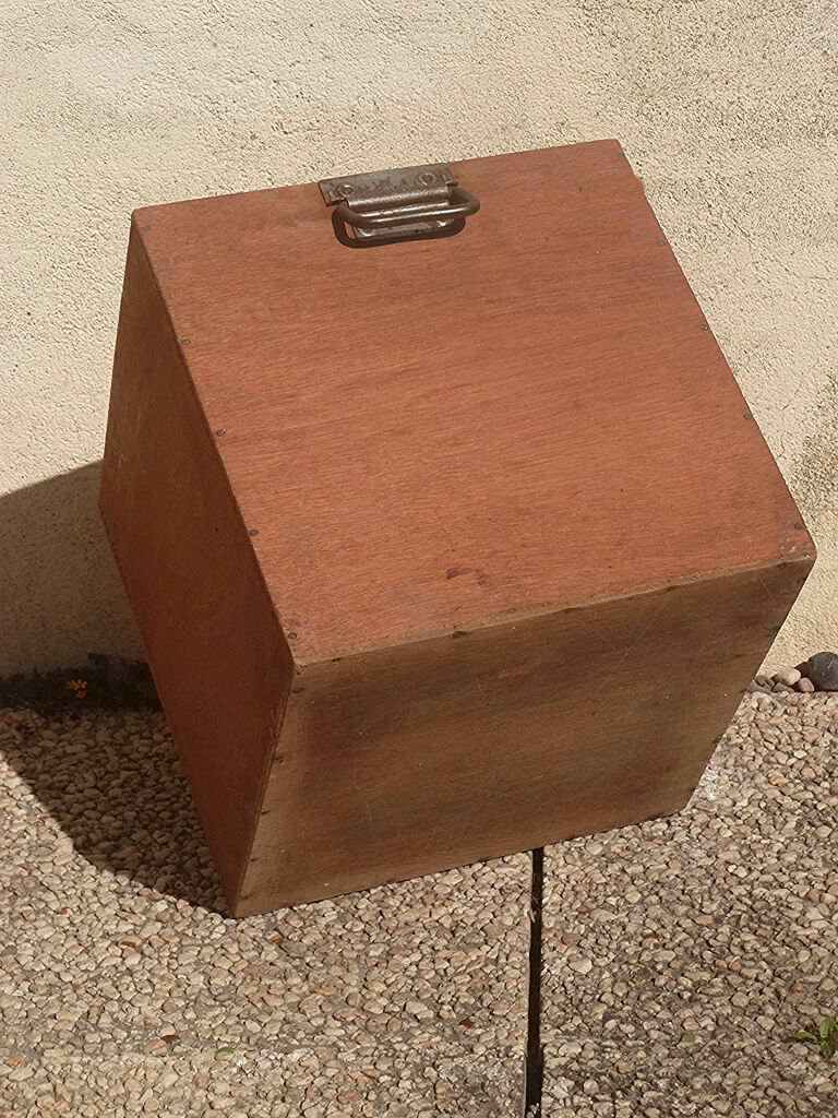 Wooden industrial crate