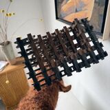 Crucifix sculpture Tramp Art 1900