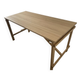 Folding table in solid oak