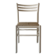 chaise moderniste en bois blanc et paillée
