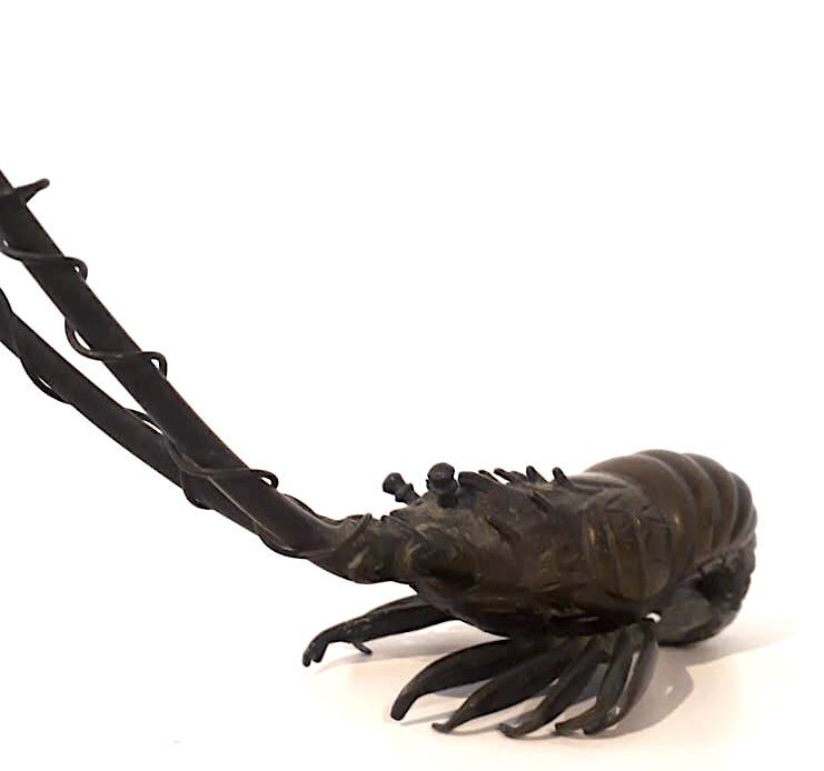 Bronze lobster Okimono Japan circa 1900
