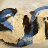 Ceramic plate signed vintage 70s