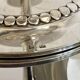 8 silver metal ice cream cups with punches