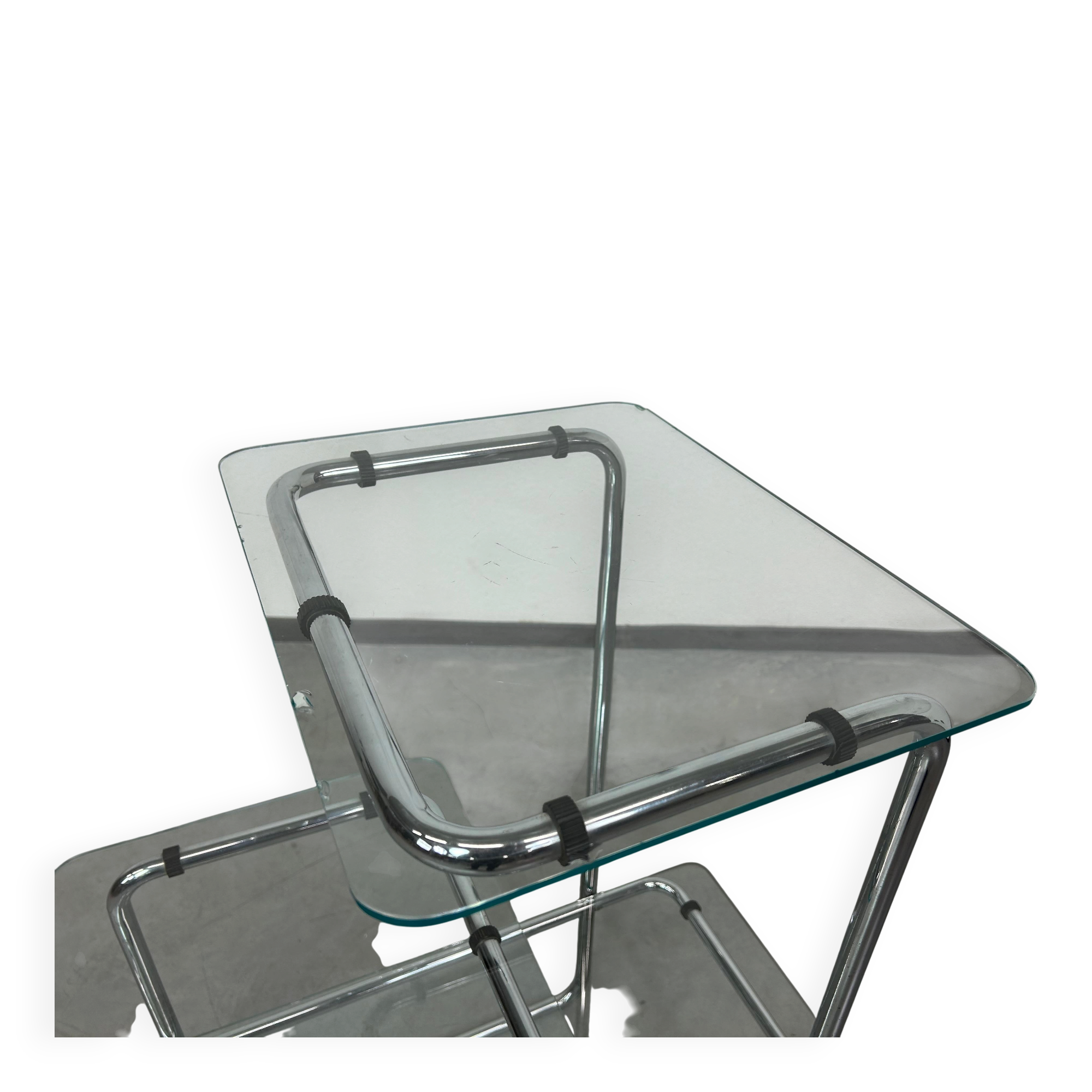 Tubular flower shelf Art Deco Bauhaus B136 by Emile Guyot