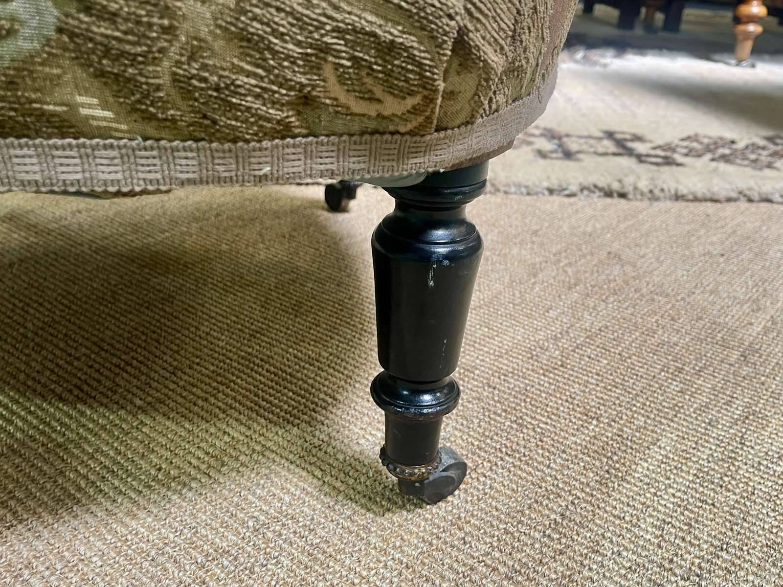 Napoleon III armchair, 19th century, fully restored and reupholstered