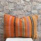 Vintage Berber wool cushion cover: Moroccan Kilim cushion
