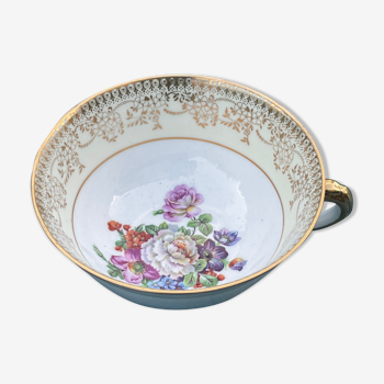 Limoges porcelain tea cup, signed