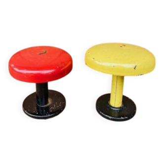 Duo de patère en métal vintage