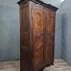 Bressanne wardrobe in walnut and solid oak, regional work from the 20th century.