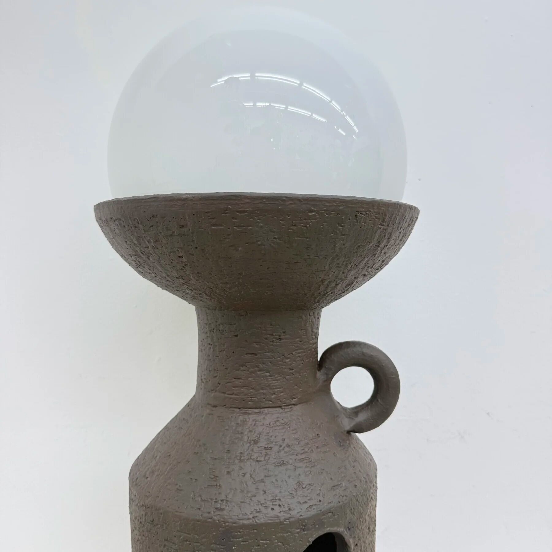 Large Doria Leuchten ceramic table lamp / floor lamp, 1970s