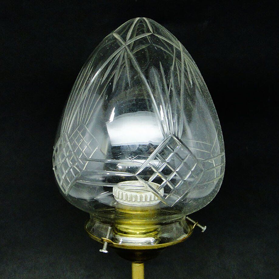 Brass and glass pendant lamp, 1890s